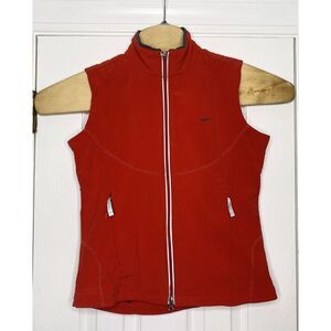 Nike Sphere Pro Women's Vented Double Full Zip Vest‎ Red Small